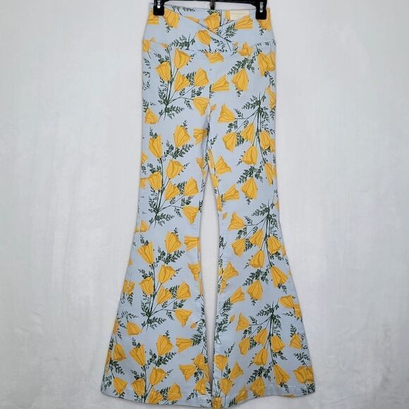 Free People Venice Beach High Rise Flare Pants Size 26 - Picture 5 of 15